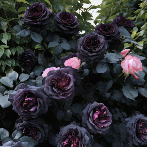Роза Черная купить по цене от 450р. в интернет-магазине «Посадика» с доставкой почтой в в Похвистневое и по всей России – [изображение №1].