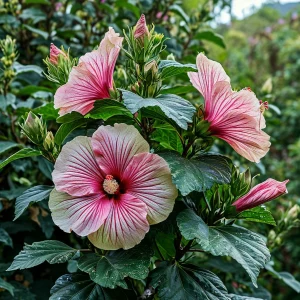 Гибискус Иден Бьюти купить по цене от 460р. в интернет-магазине «Посадика» с доставкой почтой в в Похвистневое и по всей России – [изображение №1].